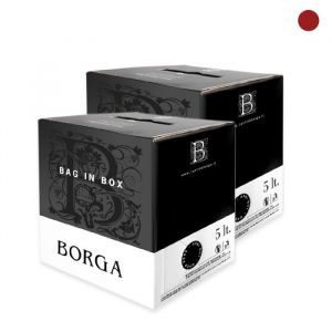 Confezione 2 Bag in Box Vino Rosso da uve Ancelotta 5 Litri – Borga