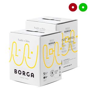 Confezione Mista 2 Bag in Box Cabernet Franc Veneto e Chardonnay Igt Tre Venezie 5 Litri – Borga