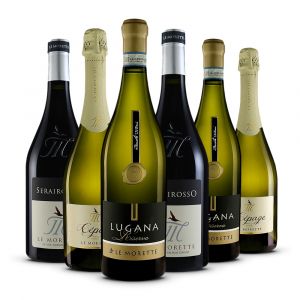 Confezione 6 bottiglie - Lugana Riserva, Cépage Spumante e Serai Rosso - Le Morette